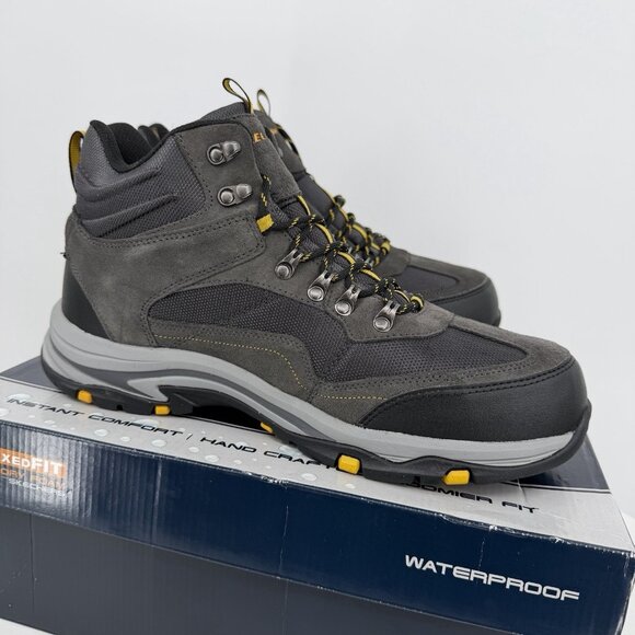 Skechers Men's Trego Pacifico Waterproof Hiking Boots size 13 Relaxed Fit Air-Co - Picture 5 of 11